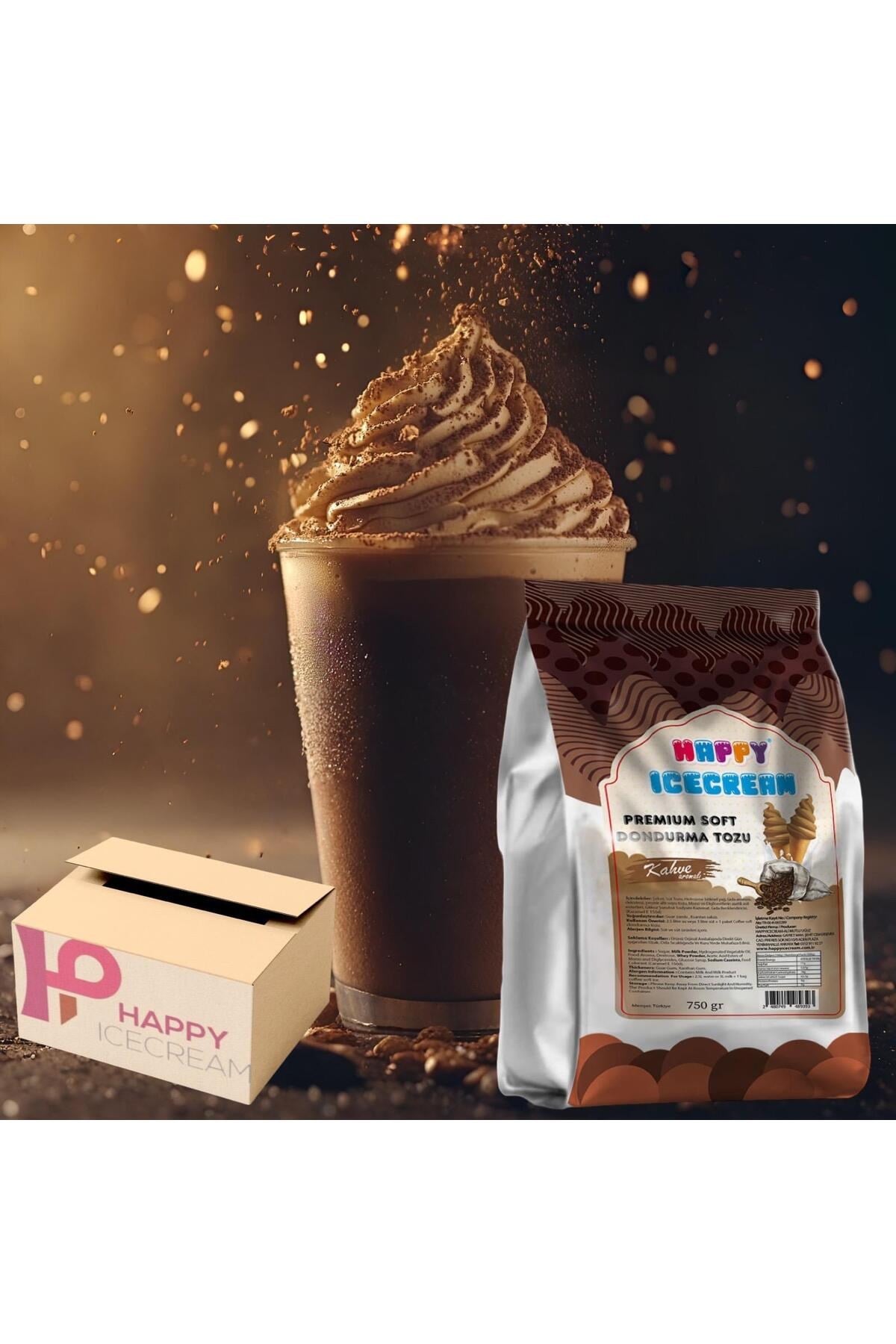 Premium Kahve Soft Dondurma Tozu 750 gr x 16'lı
