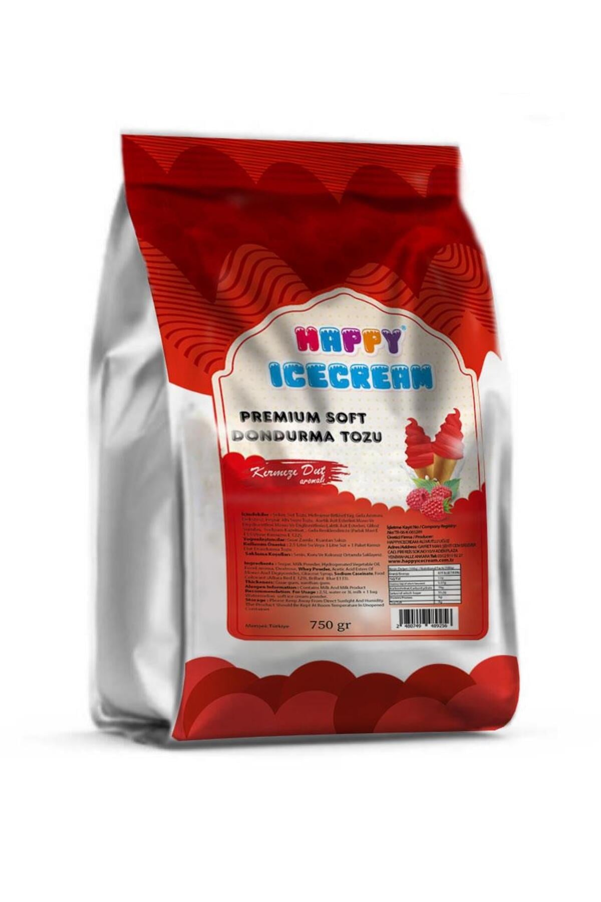 Premium Kırmızı Dut Soft Dondurma Tozu 750 gr
