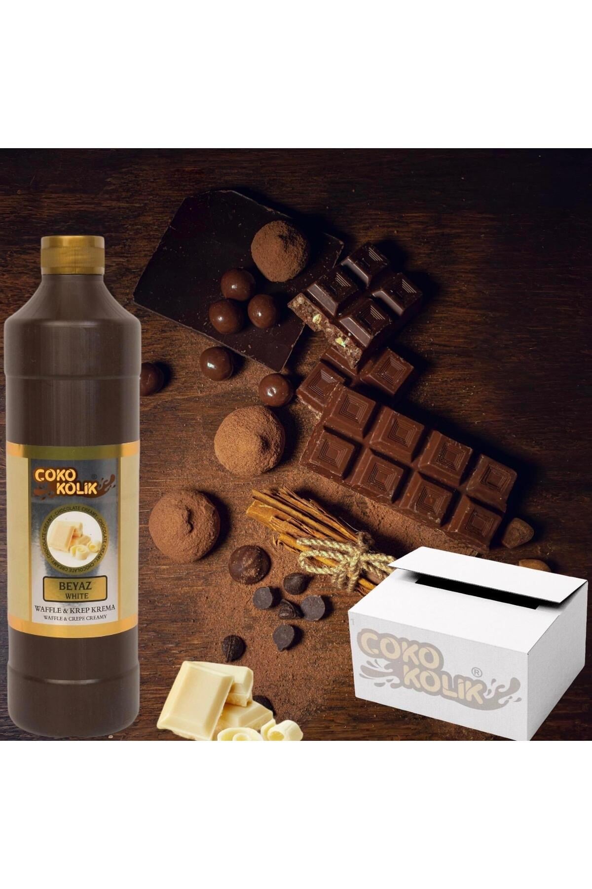 Waffle-Krep-Dondurma Sosu Beyaz 1 Kg