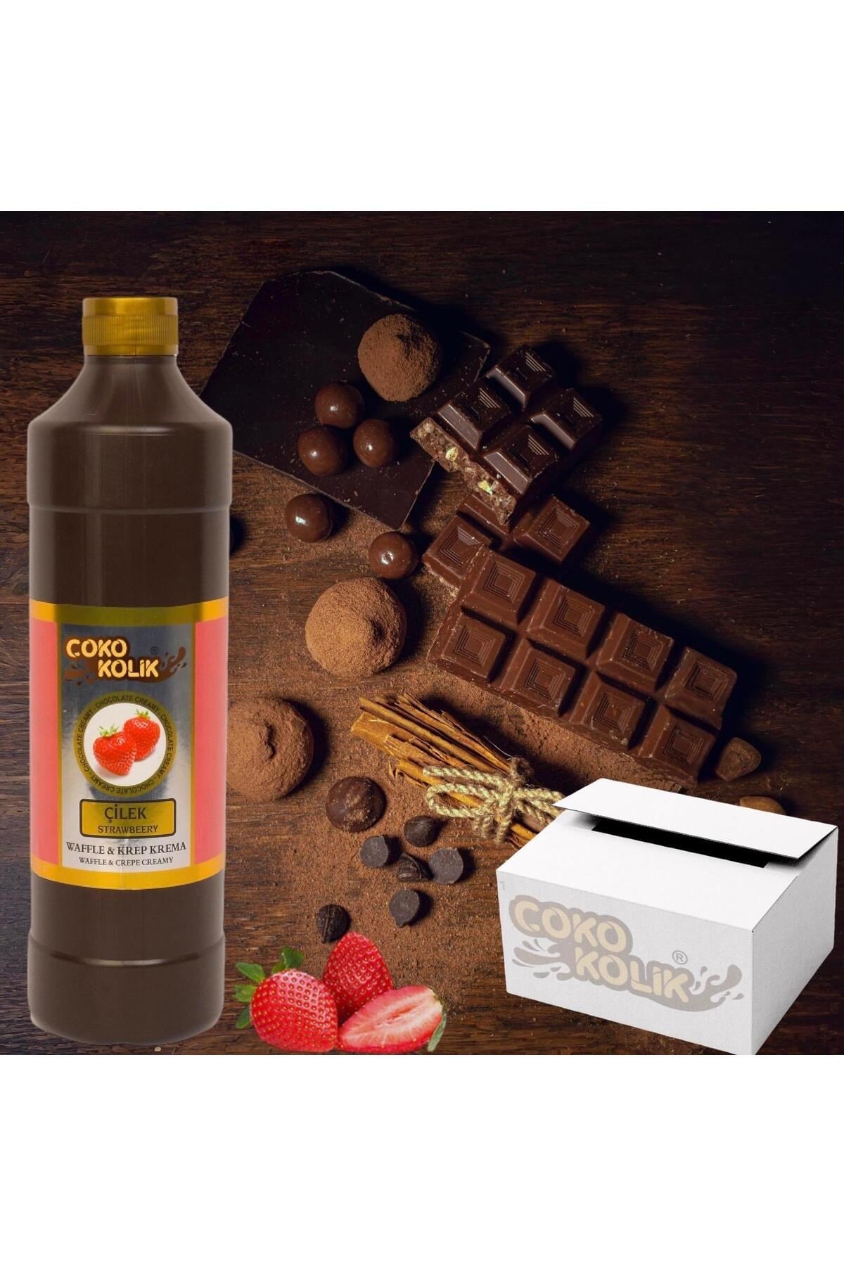 Waffle-Krep-Dondurma Sosu Çilekli 1 Kg