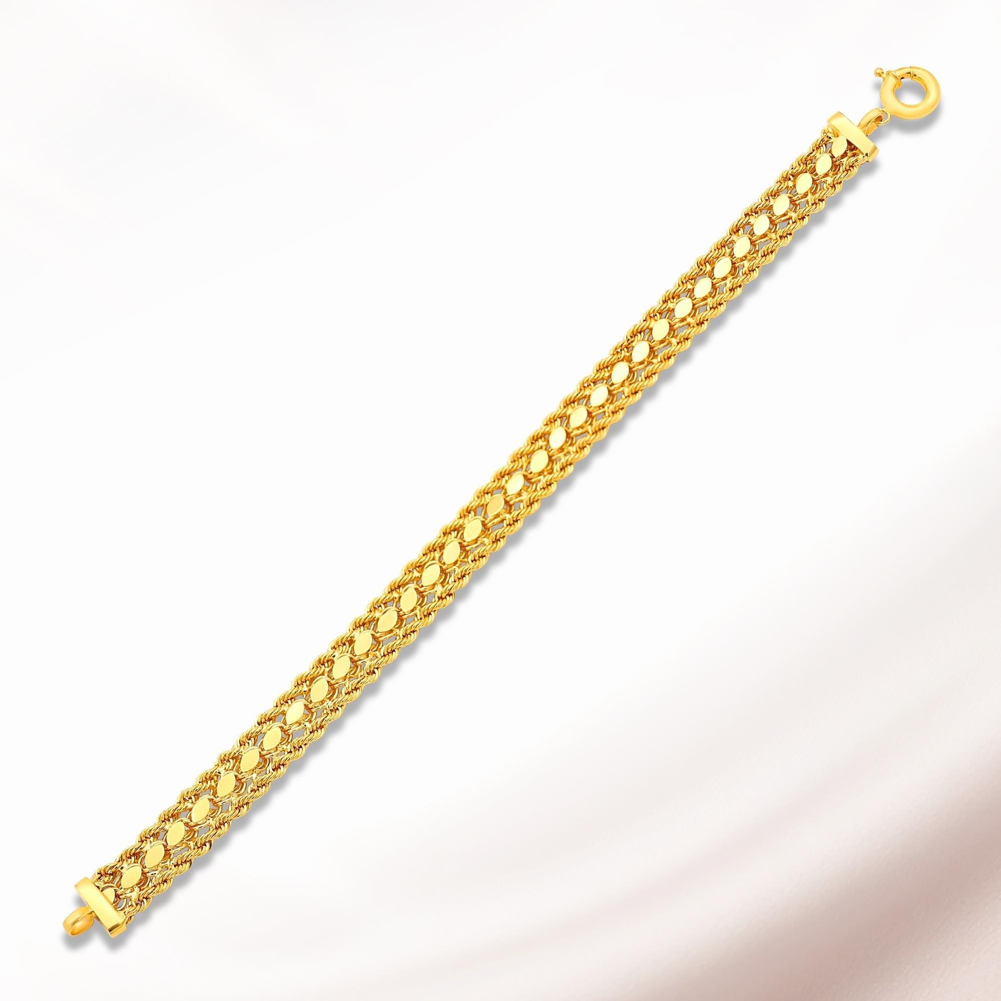 Pullu Halatlı Bileklik 22K - BL018