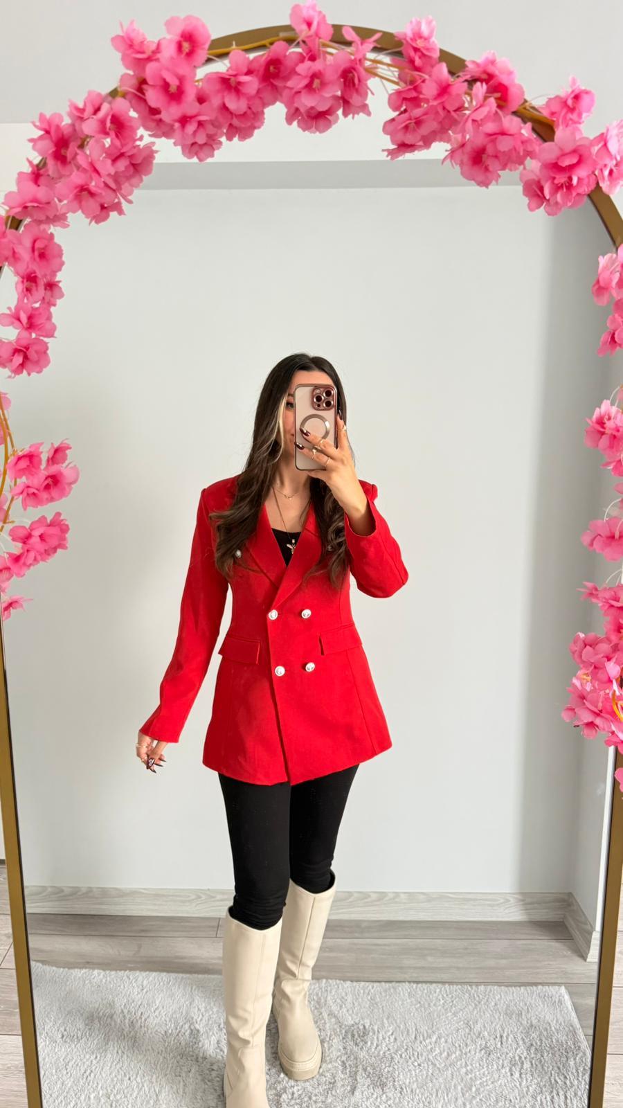 KIRMIZI BLAZER CEKET