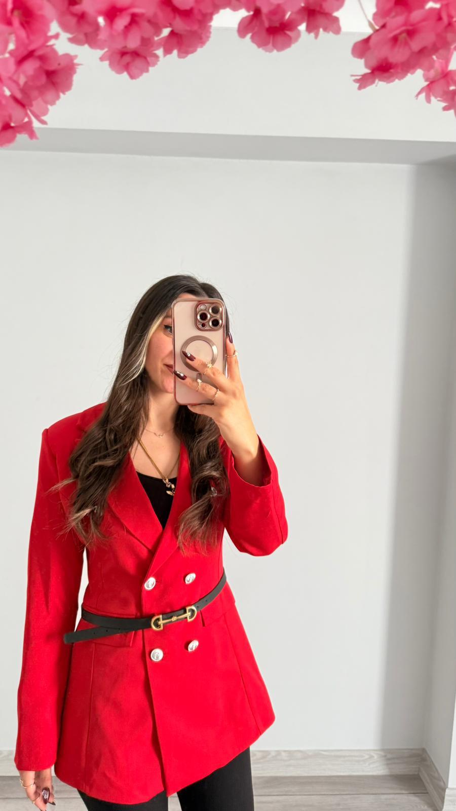 KIRMIZI BLAZER CEKET