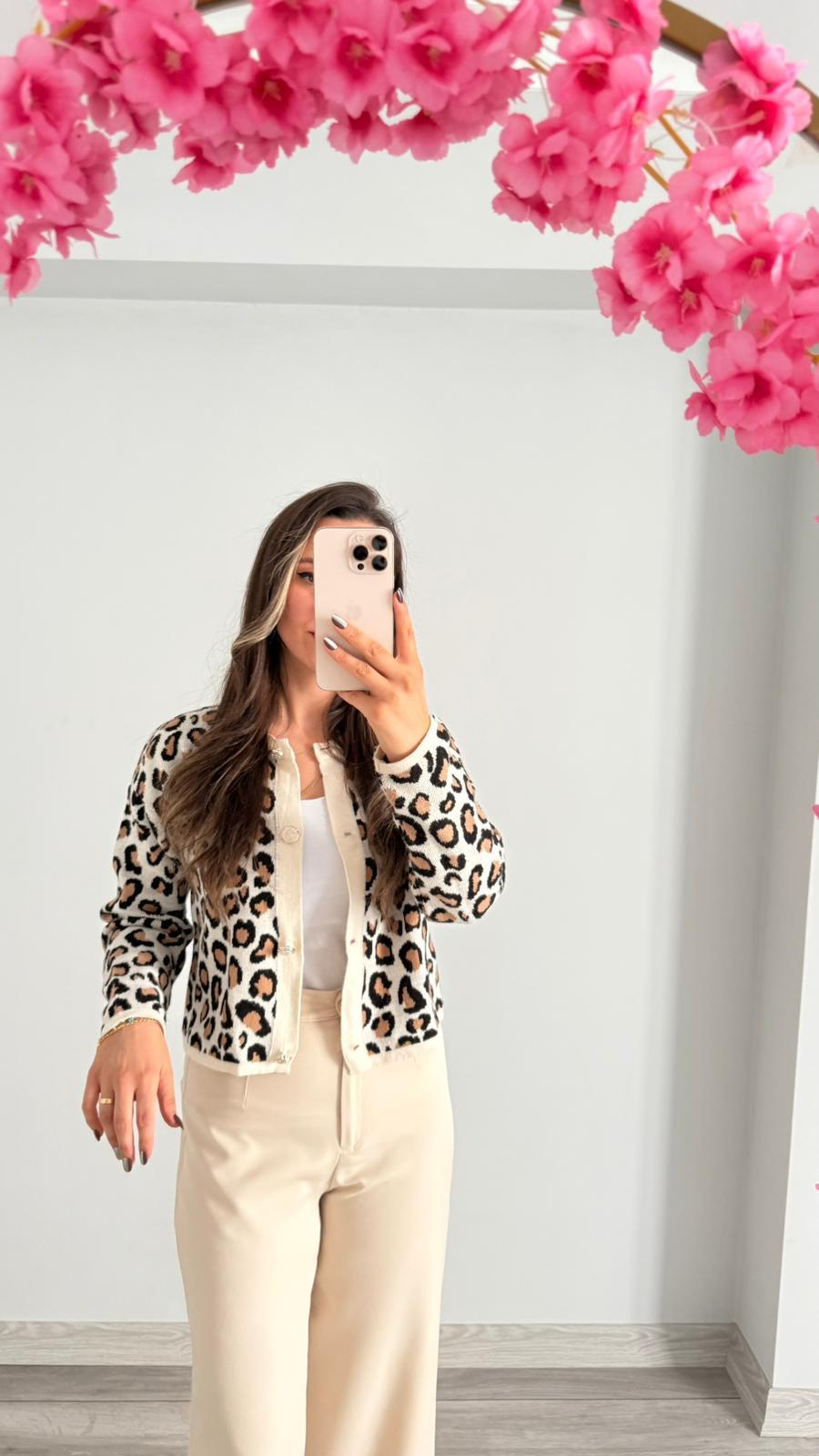 LEOPAR DESENLİ HIRKA