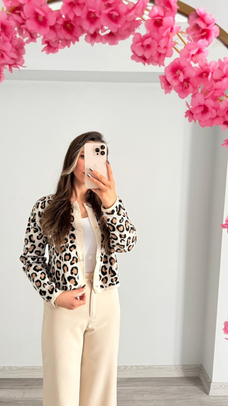 LEOPAR DESENLİ HIRKA