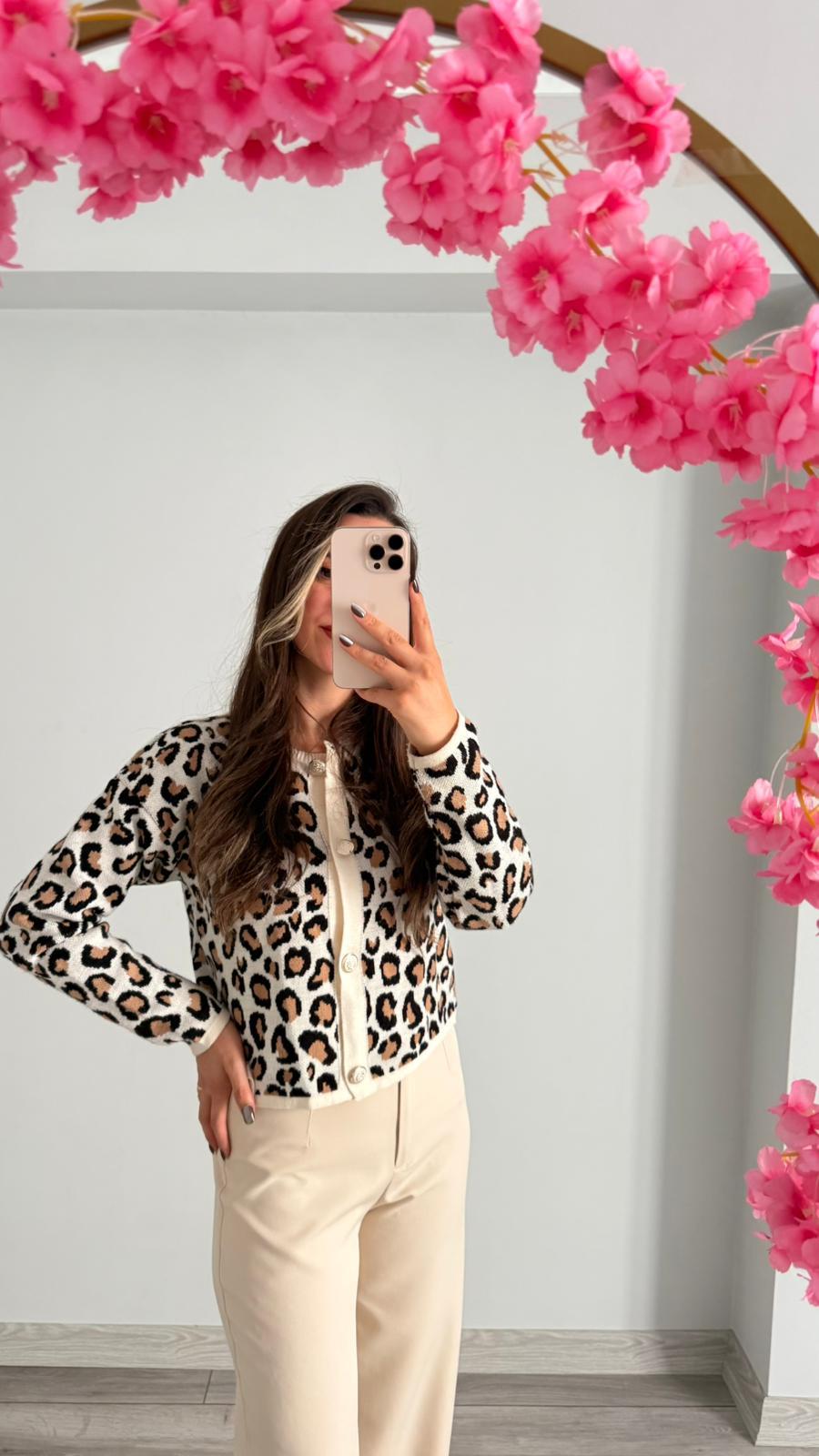 LEOPAR DESENLİ HIRKA