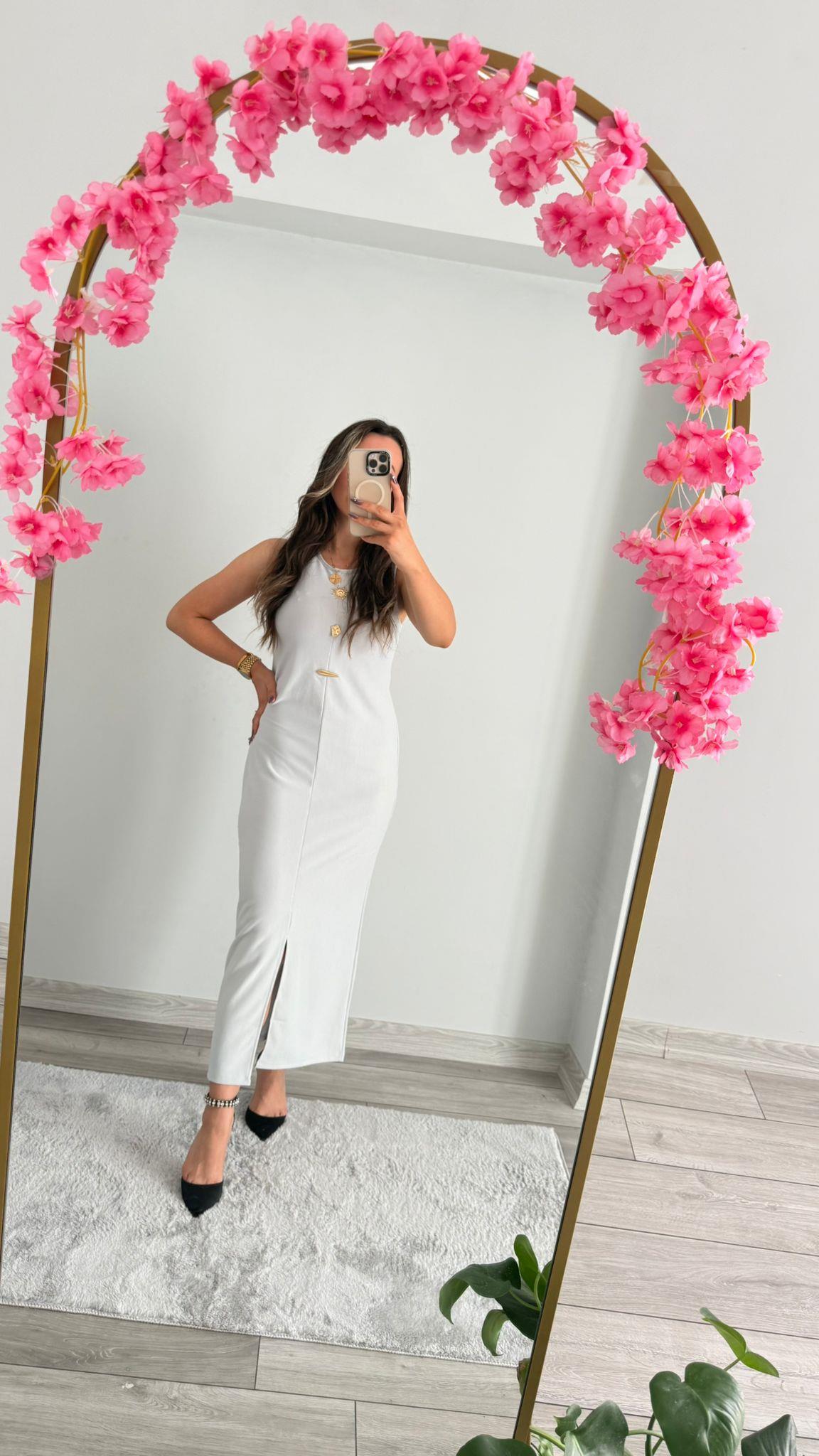 LUNA ELBİSE BUZ MAVİ