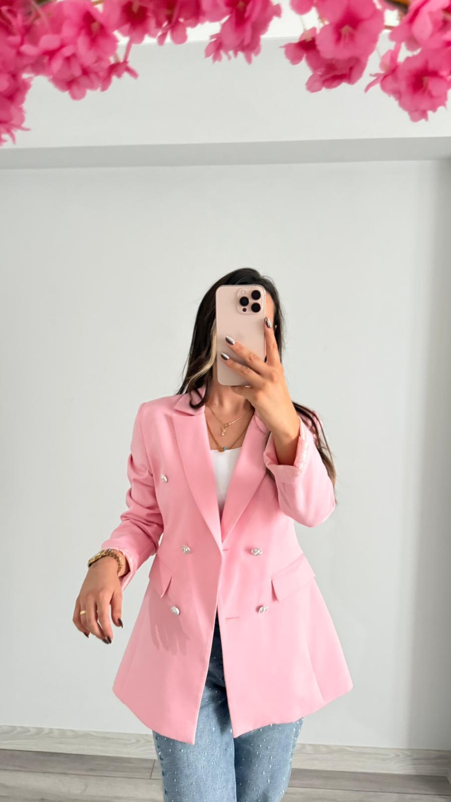 PEMBE BLAZER CEKET