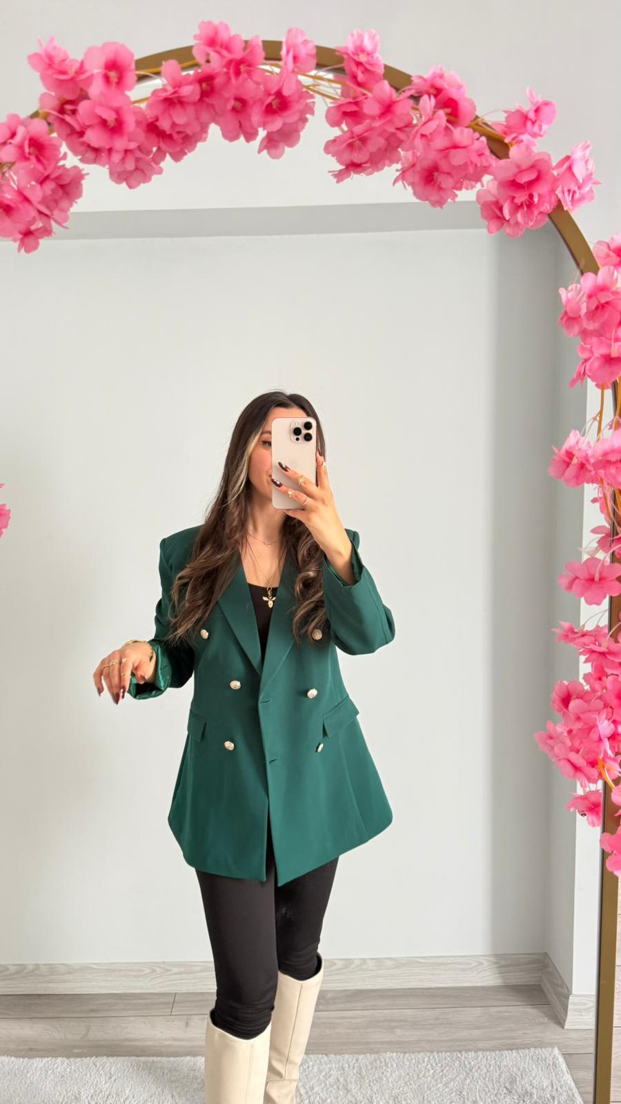 ZÜMRÜT YEŞİLİ BLAZER CEKET