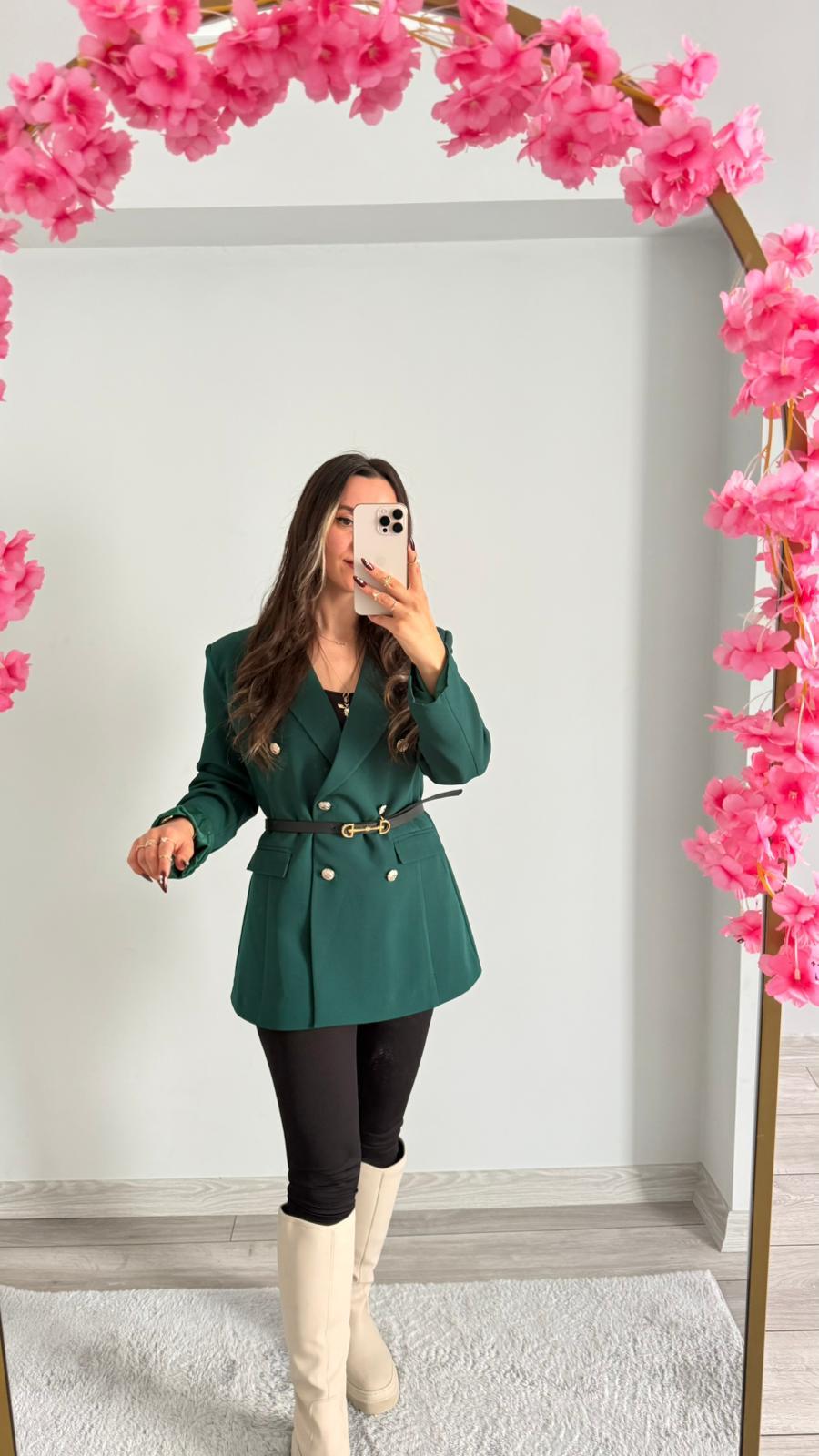 ZÜMRÜT YEŞİLİ BLAZER CEKET
