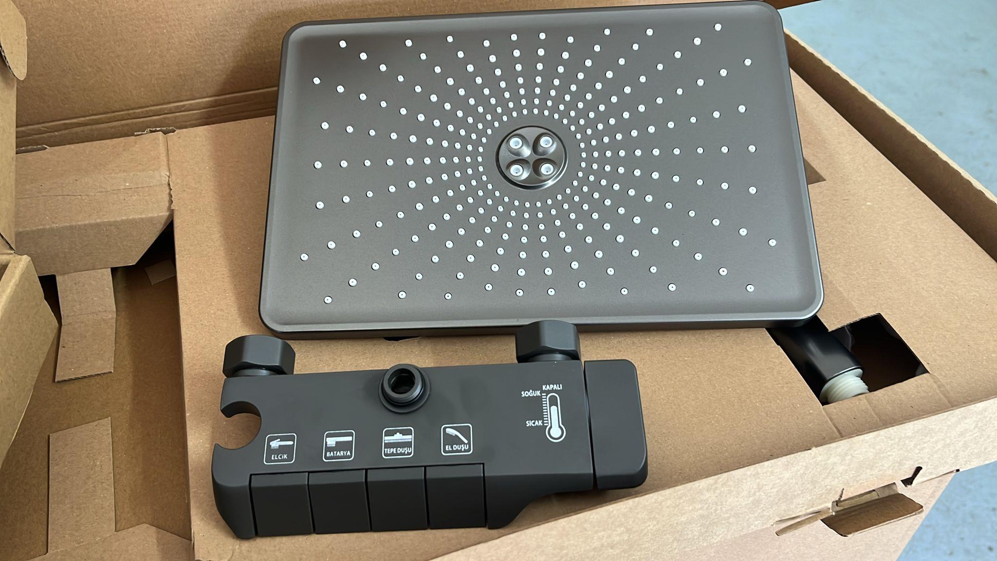 piyano duş sistemi antrasit