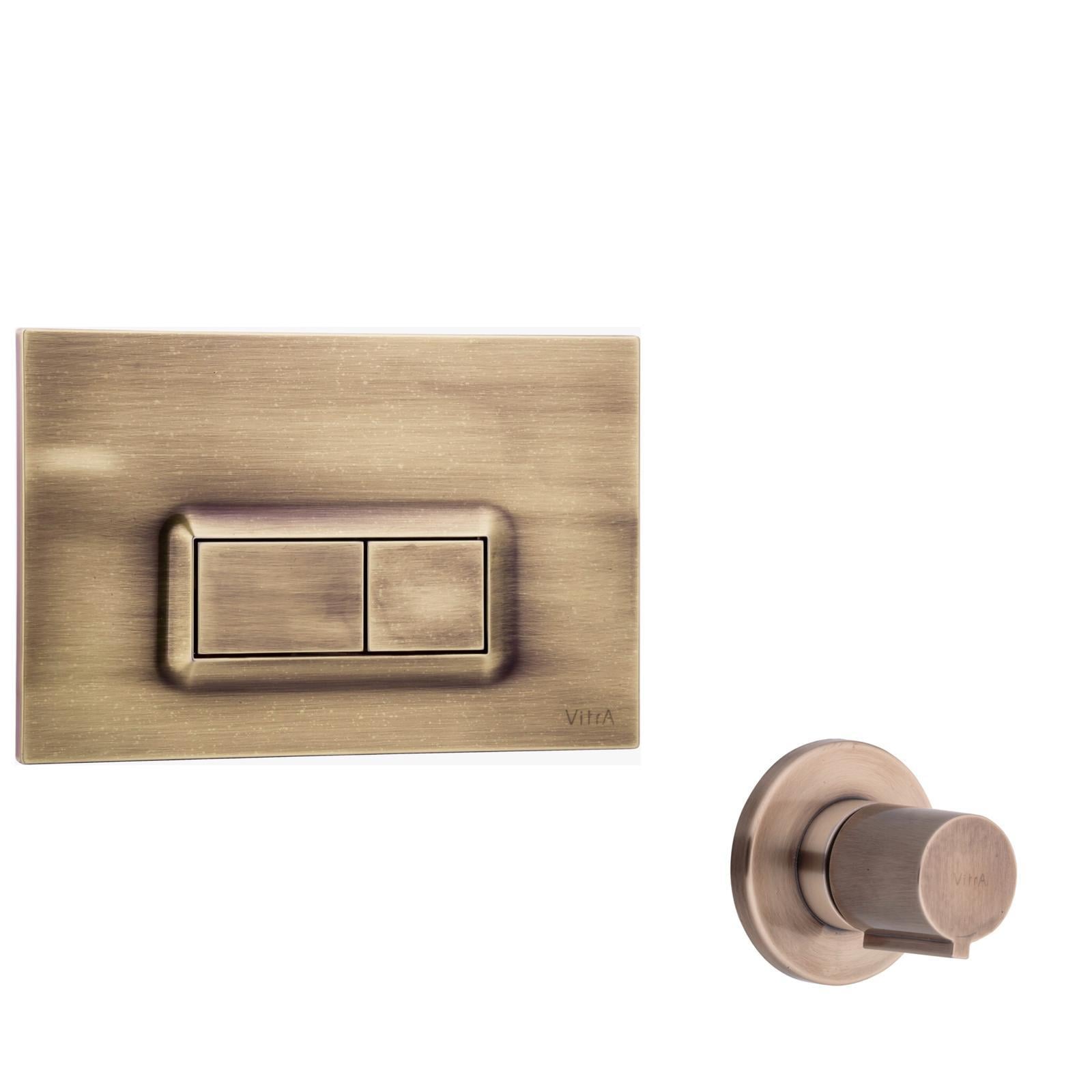 Vitra Gömme Rezervuar Kumanda Paneli Antik ve Ankastre Stopvalf-Sıva Üstü