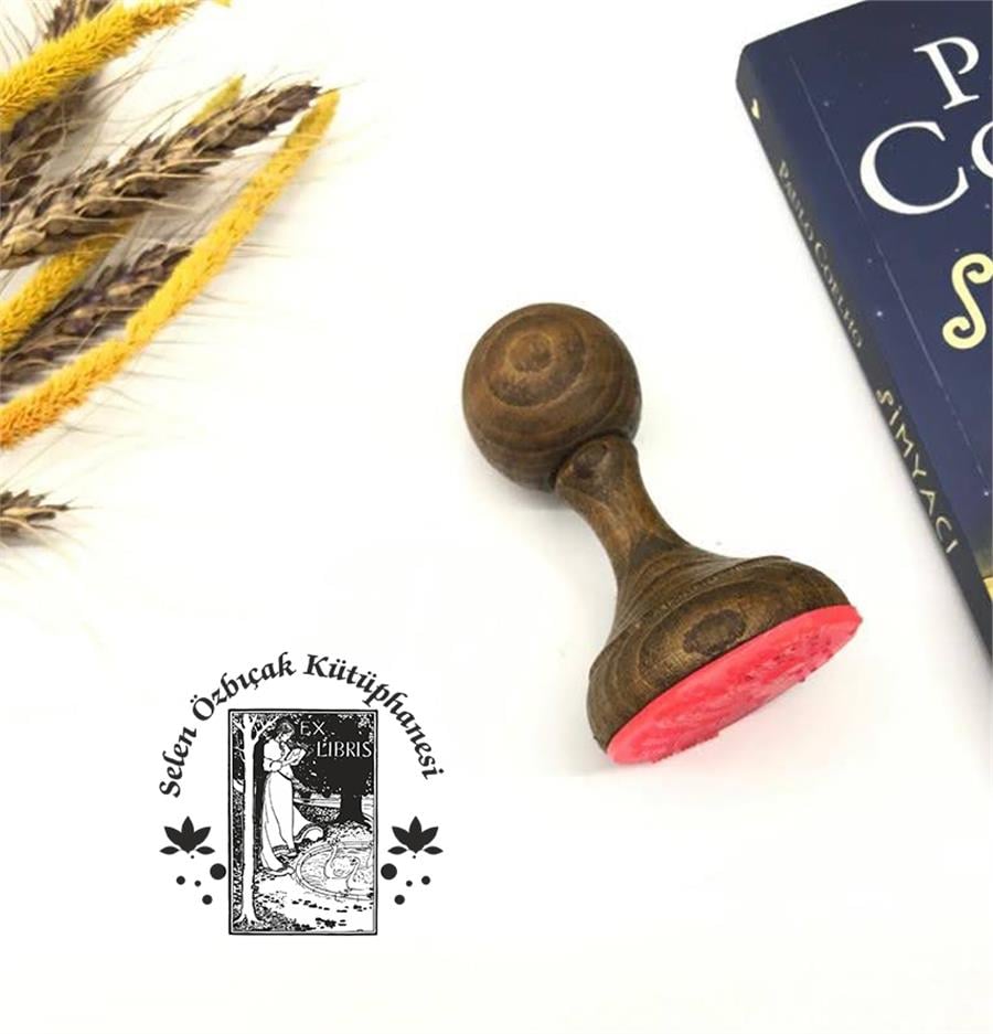  Kitap Okuyan Kiz - ExLibris - Kitap Mührü ZE 188
