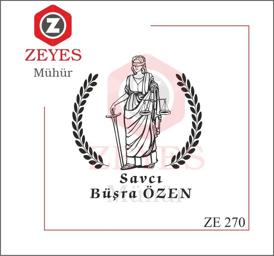 Adalet Savci Avukat Mührü ZE 270