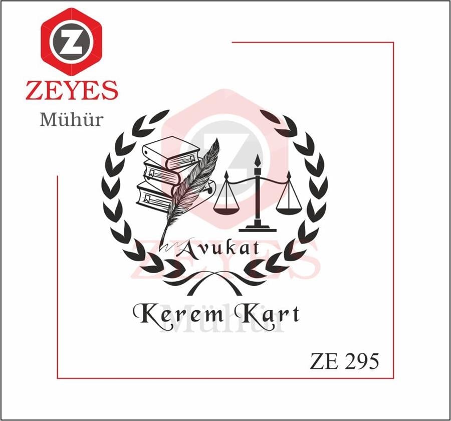 Adalet Terazisi  Defne Yapragi Avukat Kitap Mührü  ZE 295