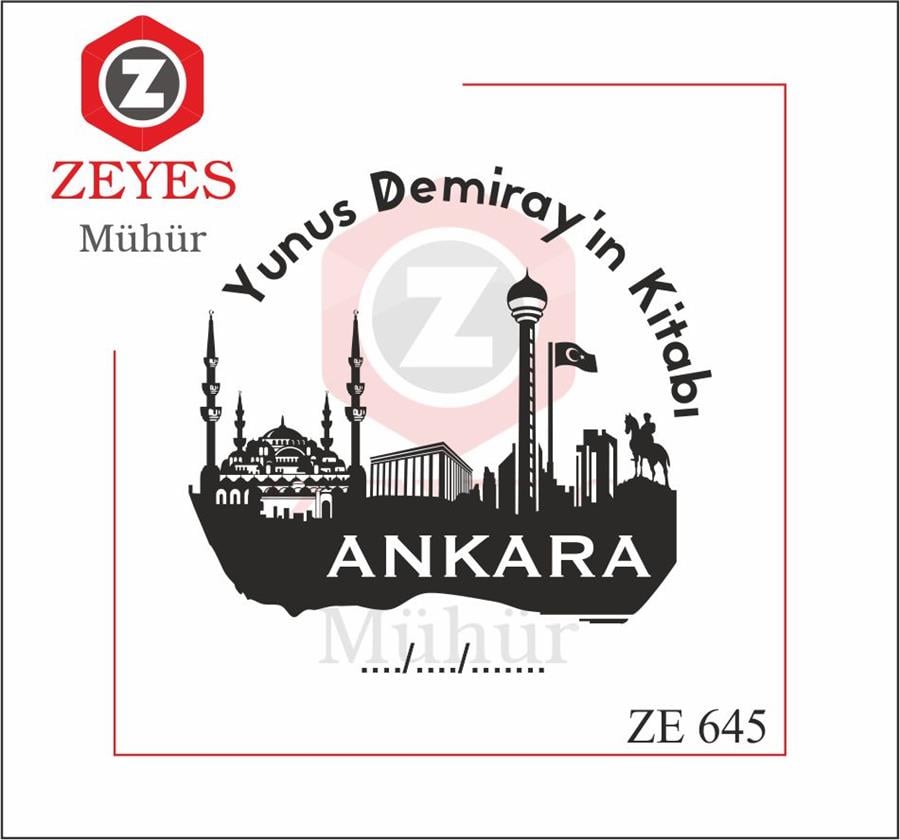Ankara Kitap Mührü   ZE 645