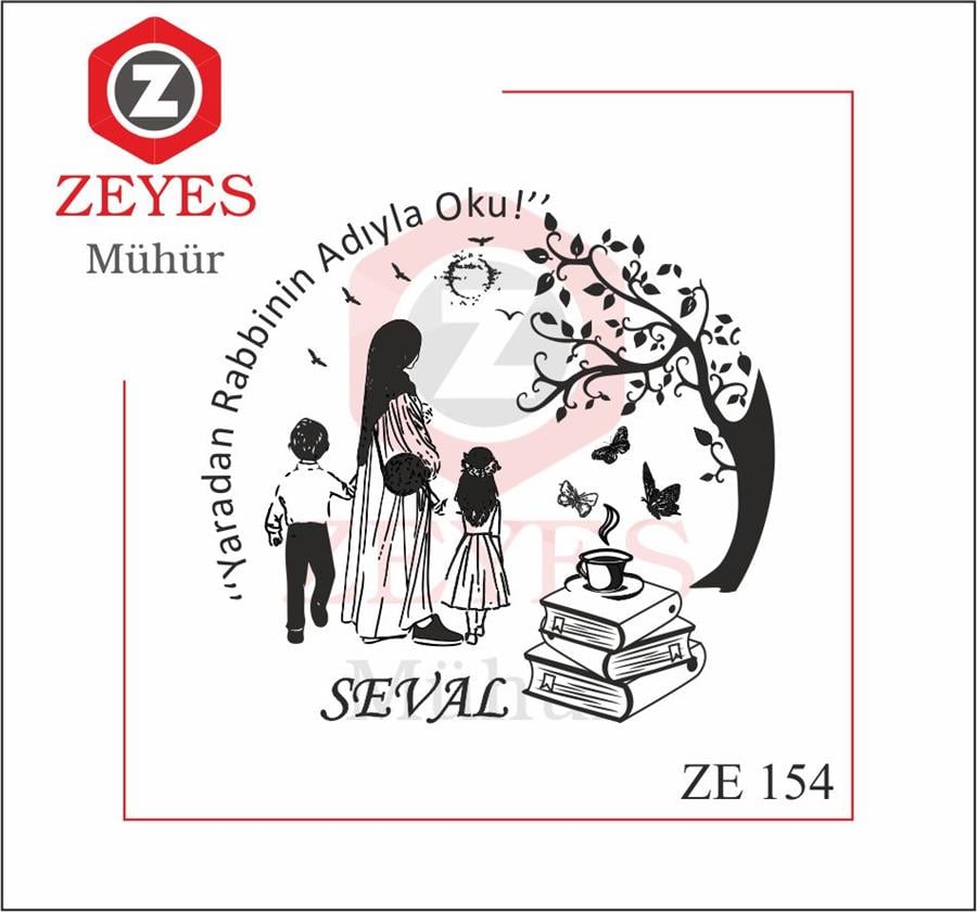 Anne ve Çocuklari Kitap Mührü ZE 154