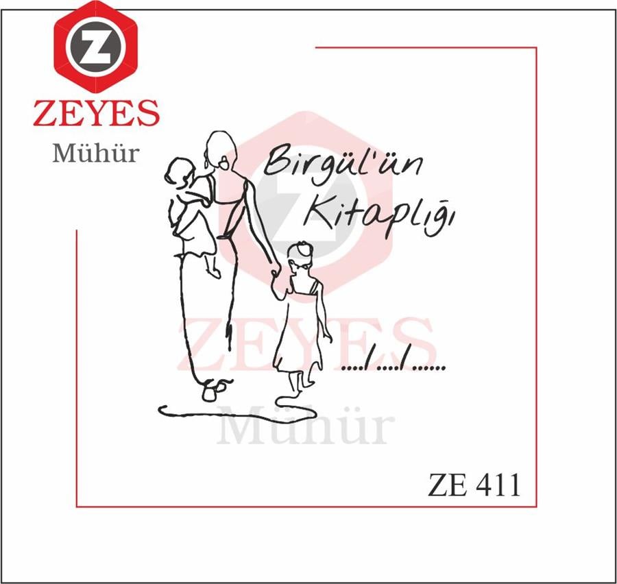 Anne ve Kizlari ile Kitap Mührü   ZE 411