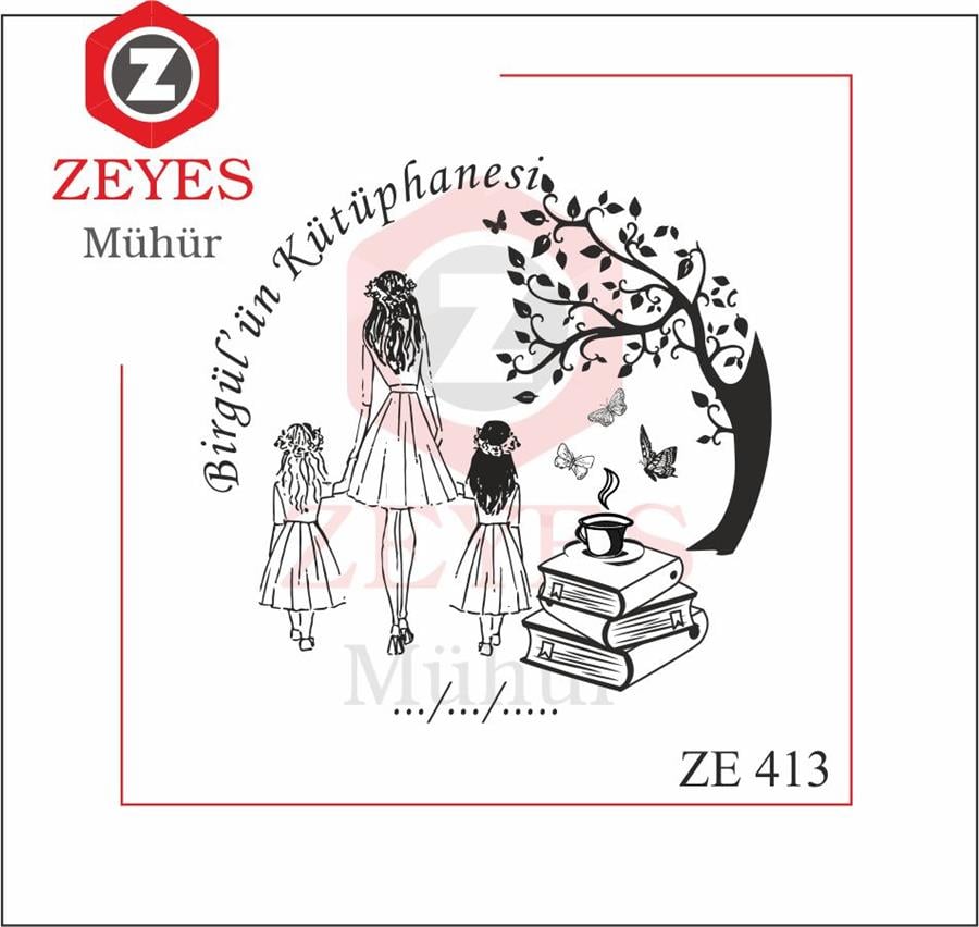Anne ve Kizlari ile Kitap Mührü   ZE 413
