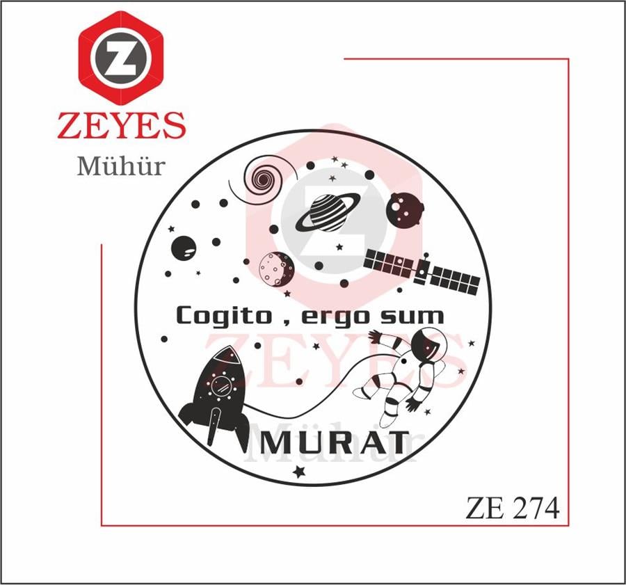 AsAstronot Uzay Kitap Mührü ZE 274
