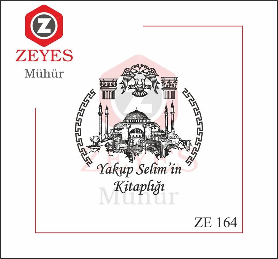 Ayasofya Camii Çift Basli Kartal Kitap Mührü ZE 164