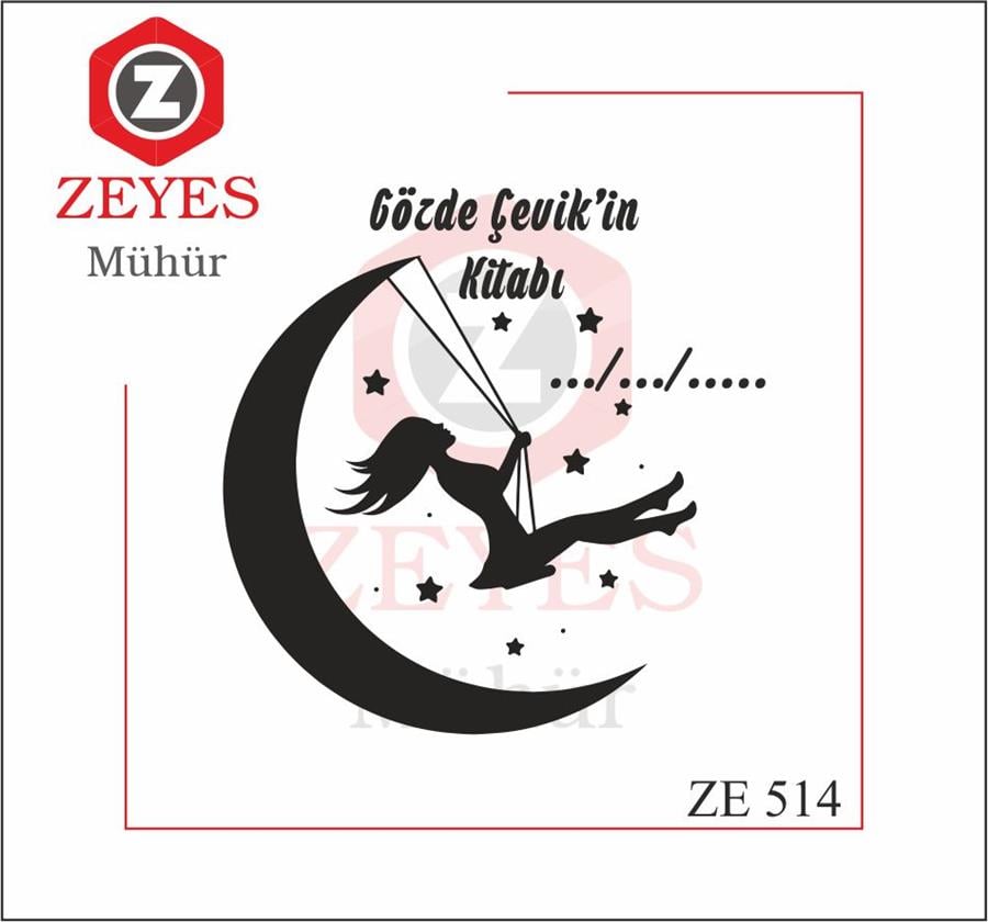 Ay'da Sallanan Kadin Kitap Mührü   ZE 514