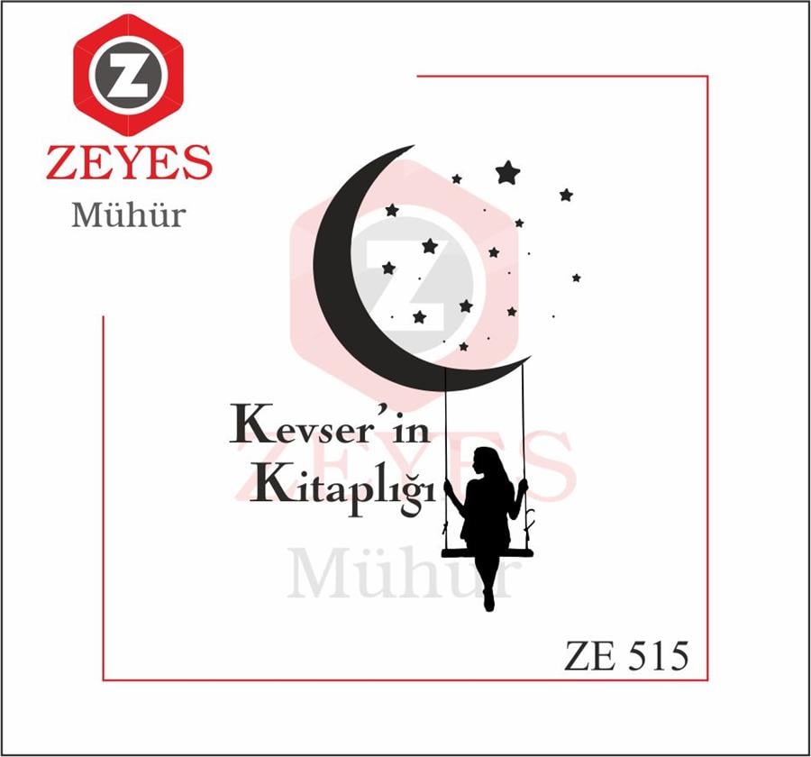 Ay'da Sallanan Kadin Kitap Mührü   ZE 515