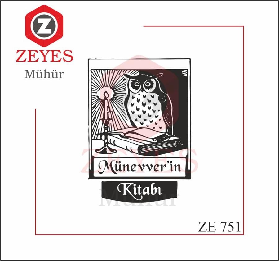 Baykus Kitap Mührü   ZE 751
