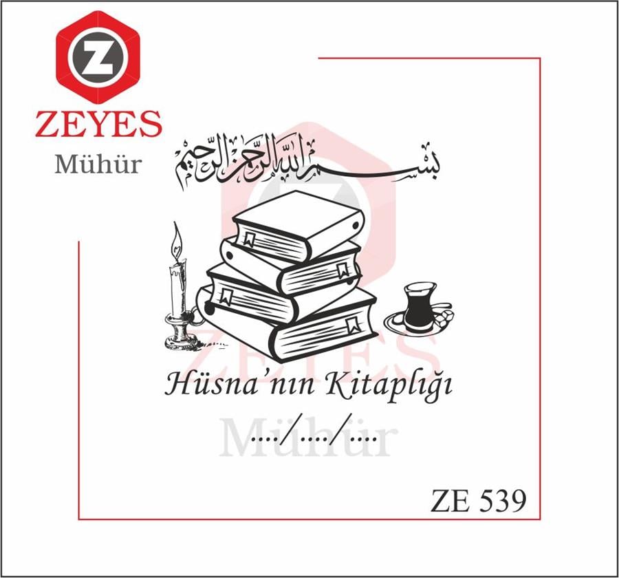 Besmele Kitap Mührü   ZE 539