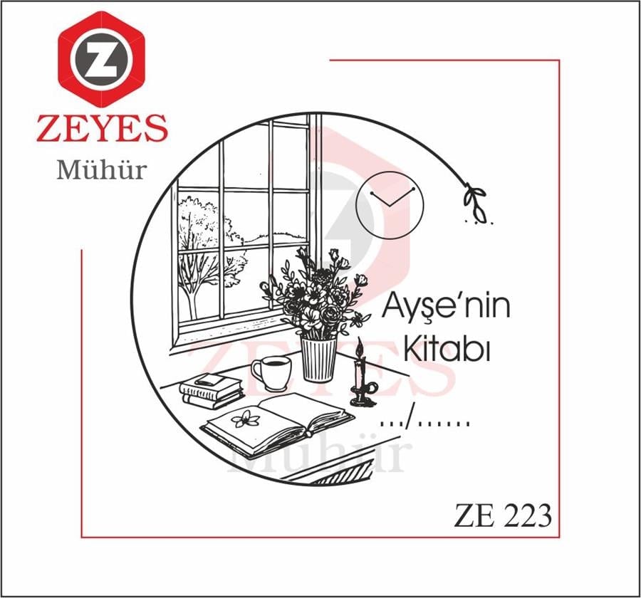 Çalisma Odasi - Masam Kitap Mührü ZE 223
