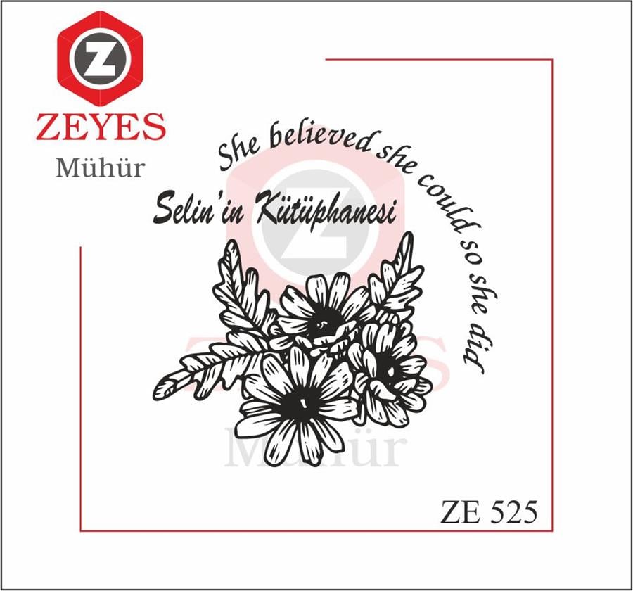 Çiçek Buketi  Kitap Mührü   ZE 525