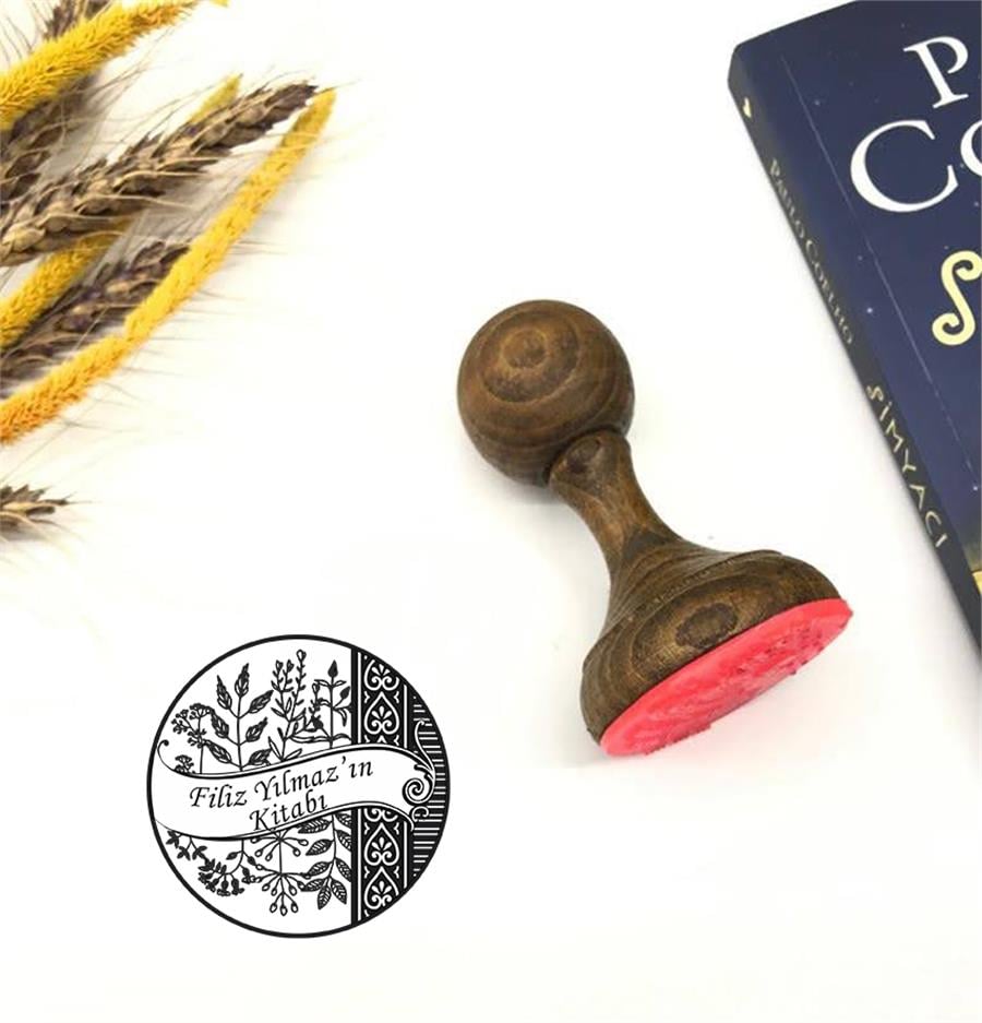Çiçek Deseni  Kitap Mührü ZE 157