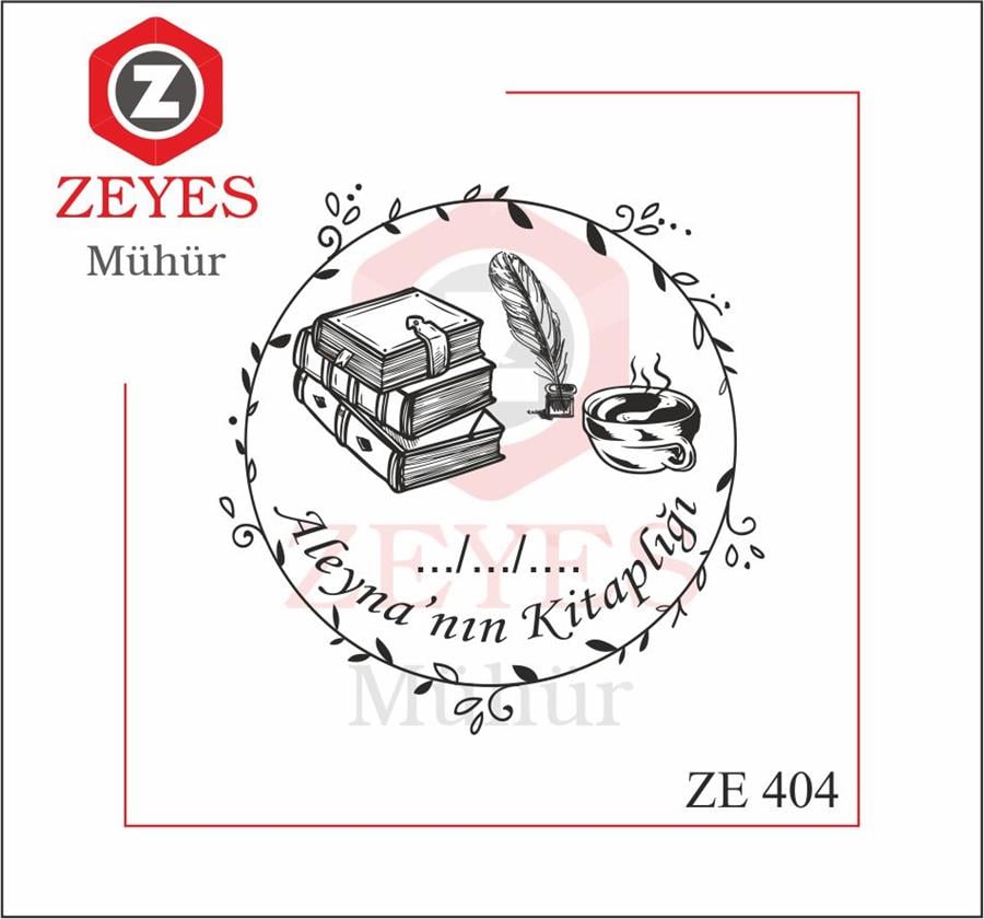 Çiçekli Çerçeveli Kitaplar- Kahve Mührü   ZE 404