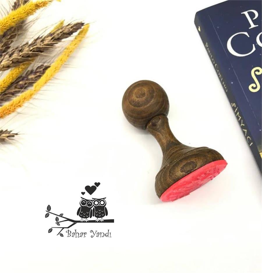 Dalda Duran Mutlu Çift Baykus Kitap Mührü  ZE 083