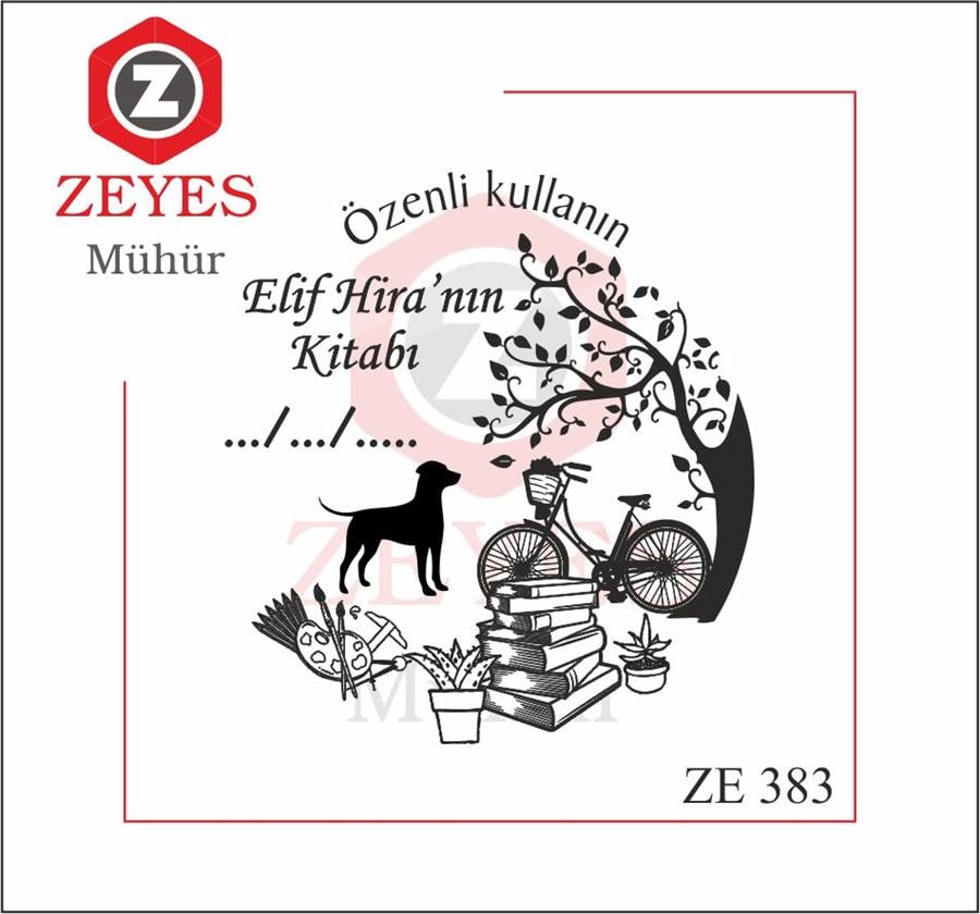 Dogada Resim Paleti ve Kitaplar Mührü  ZE 383