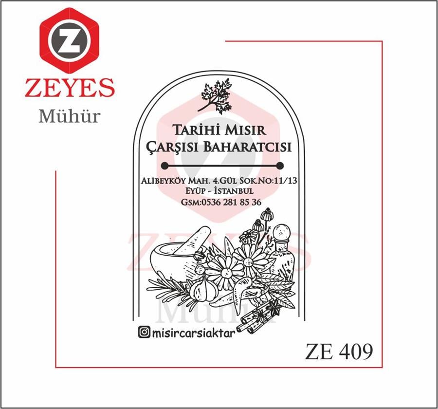 Dogal Ürünler  Mührü   ZE 409