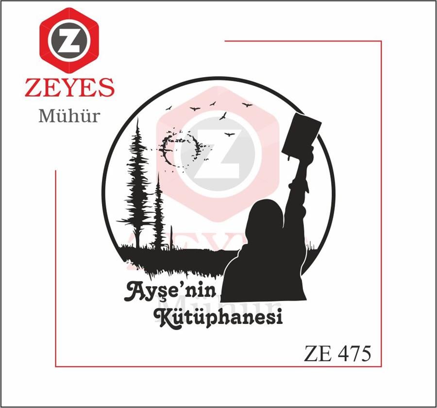 Dogasever Tesettürlü Kadin Kitap  Mührü   ZE 475