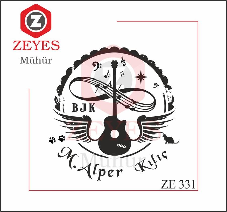 Elektro Gitar ve Besiktas Kitap Mührü ZE 331