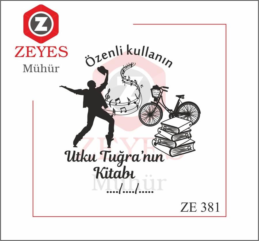 Erkek Dansçi - Bisiklet Kitap  Mührü  ZE 381