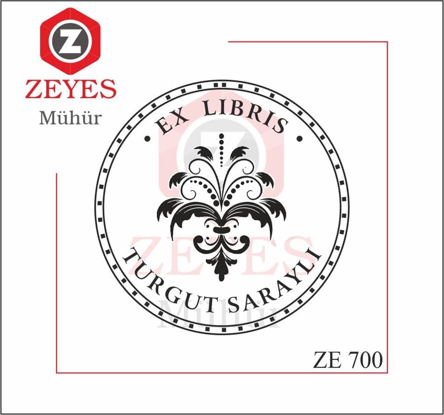 Ex Libris Kitap Mührü   ZE 700