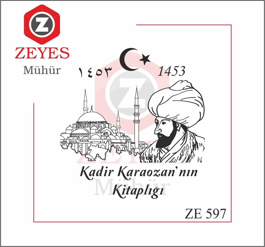 Fatih Sultan Mehmet Kitap Mührü   ZE 597