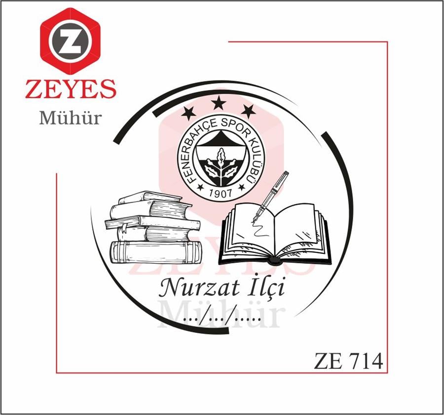 Fenerbahçeli Kitap Mührü   ZE 714