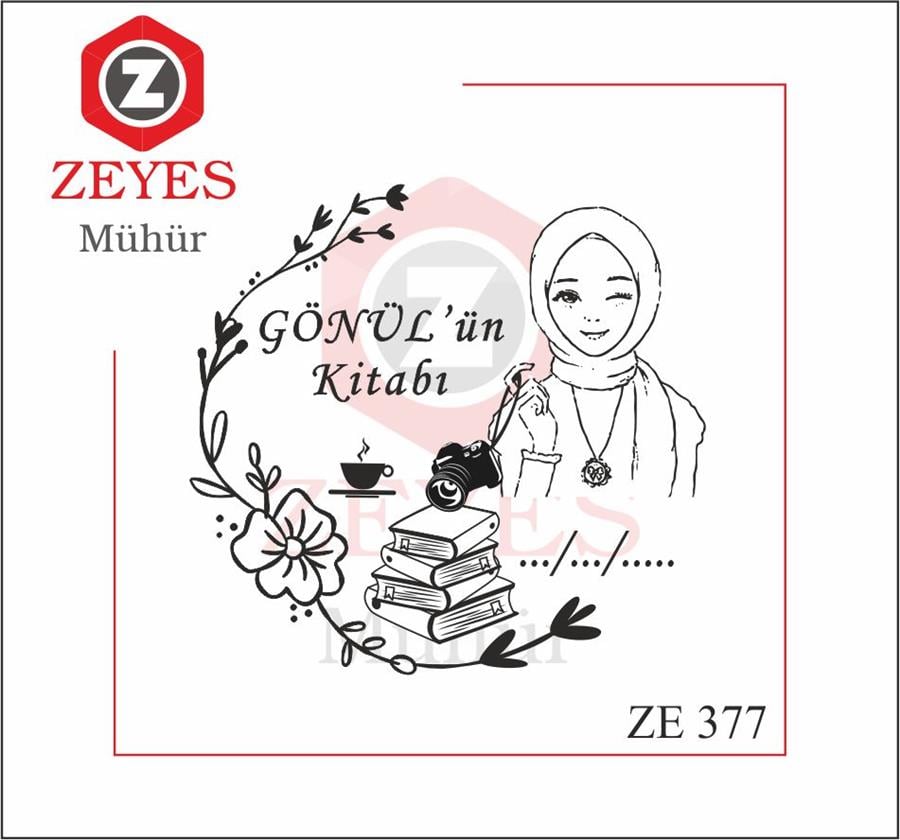 Fotograf Çekmeyi Seven Tesettürlü Kadin Mührü  ZE 377