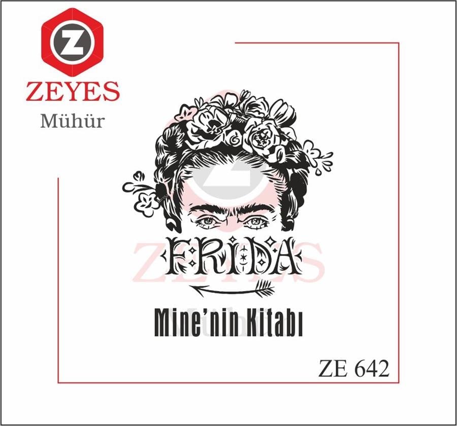 Frida Kahlo Kitap Mührü   ZE 642