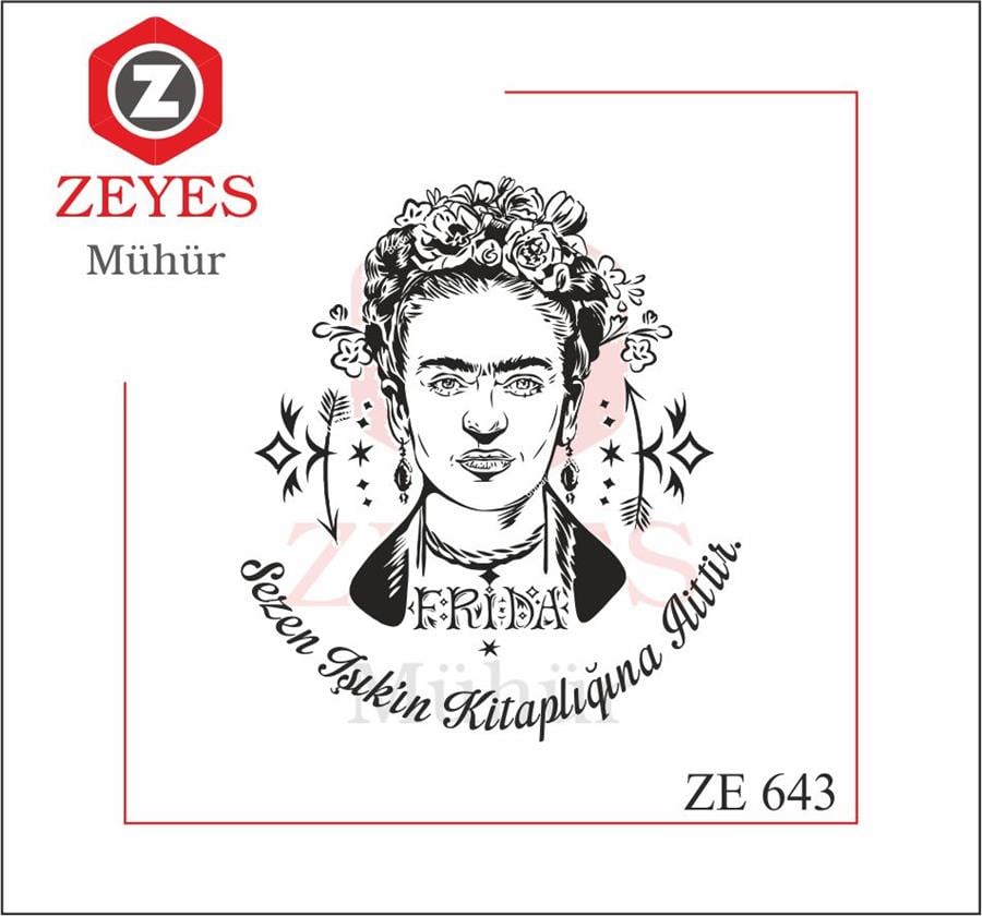 Frida Kahlo Kitap Mührü   ZE 643