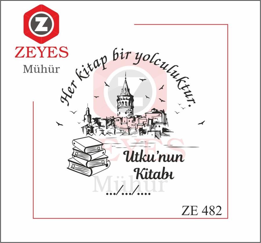 Galata Kulesi  ve Kitaplar Mührü   ZE 482