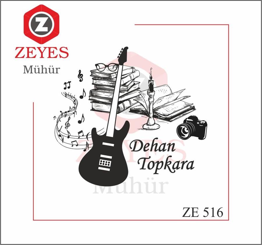 Gitarist Kitapsever  Mührü   ZE 516