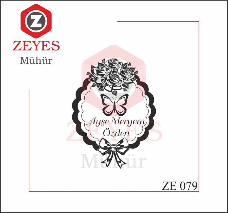 Gül Demeti ve Kelebekli Kitap Mührü  ZE 079