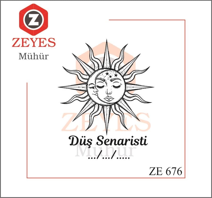 Günes ve Ay Kitap Mührü   ZE 676