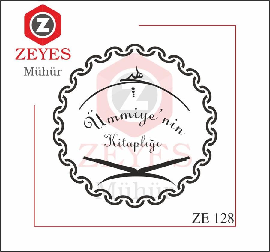 Hiç Hat Yazisi ve Rahle Kitap Mührü ZE 128